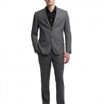 Tailored fit Heathered Suit