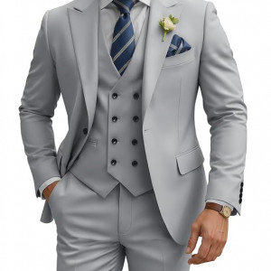 Men Business Suit Pants Set
