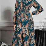 V Neck Maxi Dress for Woman |Aline Dress for Women |Long Flared Dress for Women | Summer Casual Outfit Wear Events blue