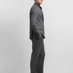 Tailored fit Heathered Suit