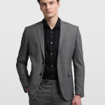 Tailored fit Heathered Suit
